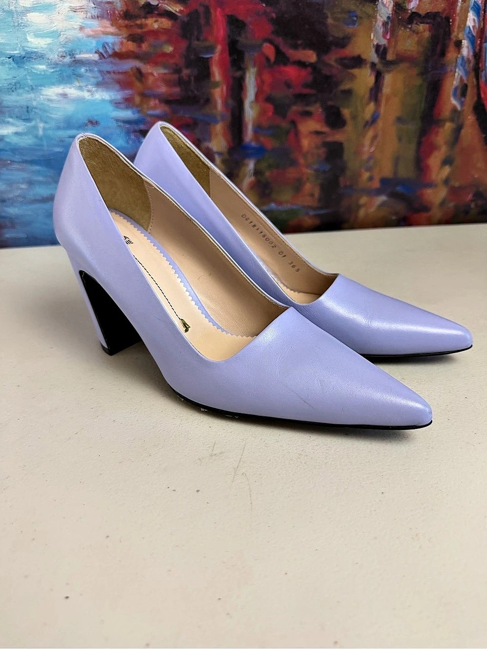 Suecomma Bonnie Pointed Toe Heels in Purple US 6.5